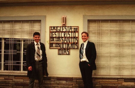 The building where we held church in 1978 in Mariano Acosta at Heredia 664.  Pictured are Elder Todd Stevenson and Elder Brett Marshall
Todd  Stevenson
21 Sep 2002