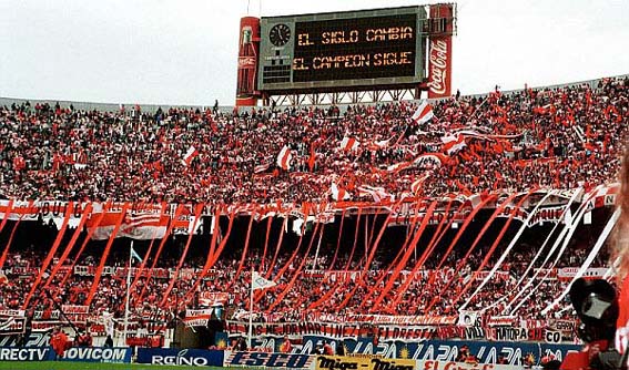 Fans at a River Plate Game