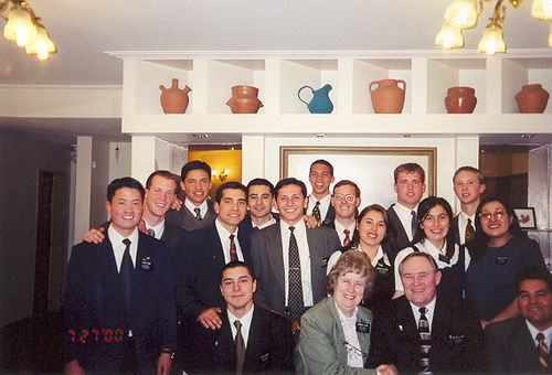 My last meeting at the mission home before coming home.  Sad times :(  Front Row (L to R): Elder Corpuz, Hna. George, Pres. George, Elder Leonardi.  2nd Row: Elder Wong, Elder Tafoya, Elder Ortiz, Hna. Destazi (?), Hna. Escalona, Hna ?. Back Row: Elder Bracken, Elder Torres, Elder ?, Elder Bear, Elder Komen, Elder Tripp, Elder Ellis
Jacob Stewart Tripp
03 Mar 2005