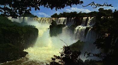 This is a post card showing the Iguazu waterfalls.
David William Steadman
22 Jan 2001