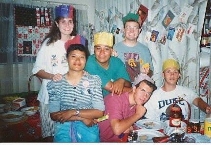 Christmas at the Brazier, Sister Tuimaseve, Elder Condie, Elder Jacklin, Sis Sherpherd, 
Elder Inu and Elder Terry.
Leilani Slayi Edwards
28 Jan 2003