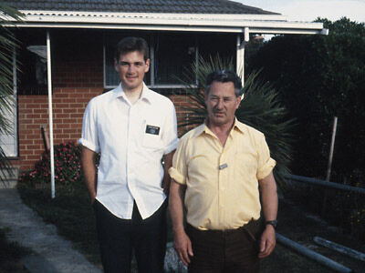 Elder Bastian and Irish landlord Tom Shiels, who rented to many missionaries. St. Albans, December 1982.
Dave  Bastian
28 Nov 2002