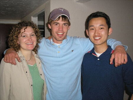 Trevor Wheatley and his girlfriend, Camry, and Robert Le in Idaho Falls.  Elder Wheatley was my first zone leader.
Robert Khoa Hoc Le
23 Apr 2005