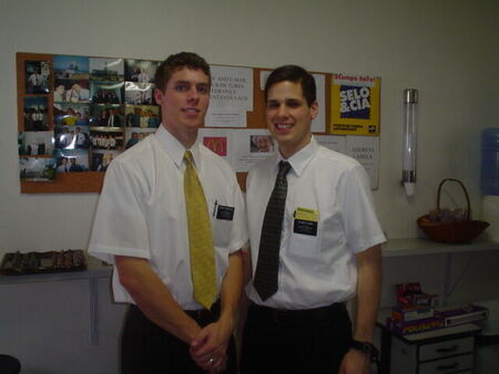 Elder Tittelfitz and Elder Stark at Skyline.
Jouber  Calixto
13 Apr 2004