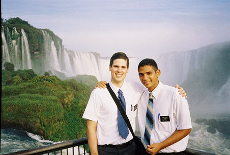 Elder Stark with his former companion, Elder Aguiar in Foz De Iguacu
Austin James Forrester Stark
25 Oct 2004