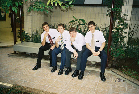 Elder Stark and some of the missionaries at the CTM in Sao Paulo, April 2004; Elder Stark is on the far right in this photo.
Austin James Forrester Stark
25 Oct 2004