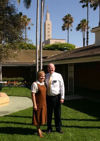 President and Sister (Nancy) Raymond on the mission home grounds
administrator
15 Aug 2008