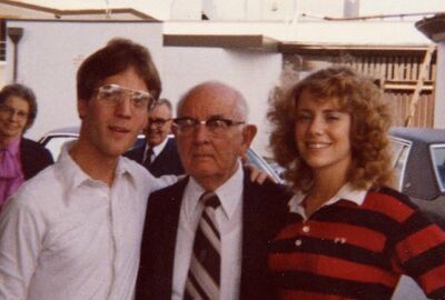 Elder Worthen and his new bride Coy.  This is the day after they were married in the I.F. temple in 1980. The prophet was there to set apart a new temple presidency.  It was a cool experience to have on our honeymoon!
Mark A Worthen
07 Feb 2003