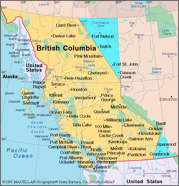 Canada+map+vancouver