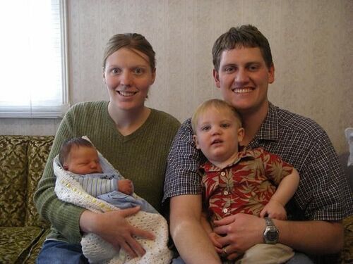 This is me, Lisa, James and Michael just after Michael was born.
Robert  Leishman
30 Mar 2007
