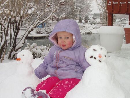 Daniela just had to play outside in the first major snowfall of the year.  She made snow angels, snow men, and when it was all over, she came inside for some hot cocoa.
Daniel James Bergantz
06 Dec 2007