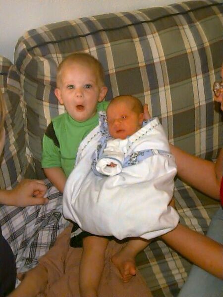 I can't believe i?t! I have a new baby brother!!!
Ryan  Davies
14 Dec 2003