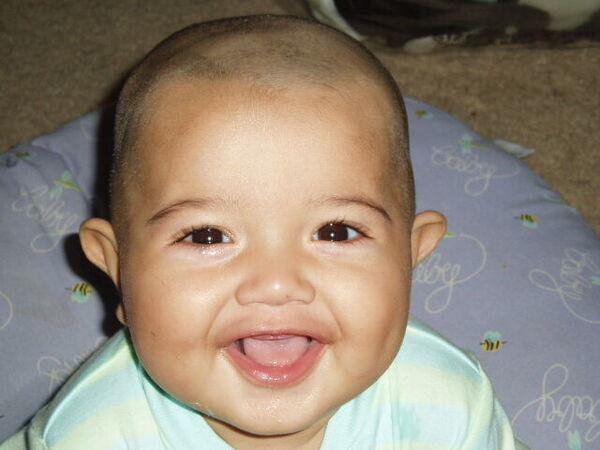 This is Cristian about this month (aug 05) he will be 8 mo on the 5th.
Karina C Taylor
29 Aug 2005