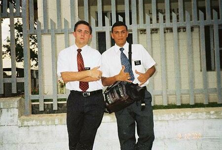 Elder Piercy and his recent companion Elder Perez in Delgado.
Gregory C Piercy
03 Oct 2003