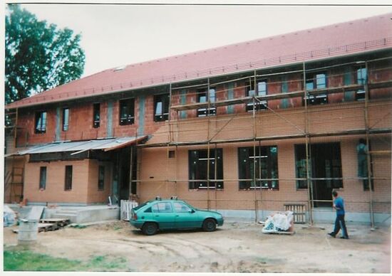 The Debrecen Branch House Construciton as of June 2001.  The building has a scheduled dedication date of November 18, 2001.  This is the 6th Church-built building in Hungary.
Kelley Gene Tedd
29 Oct 2001