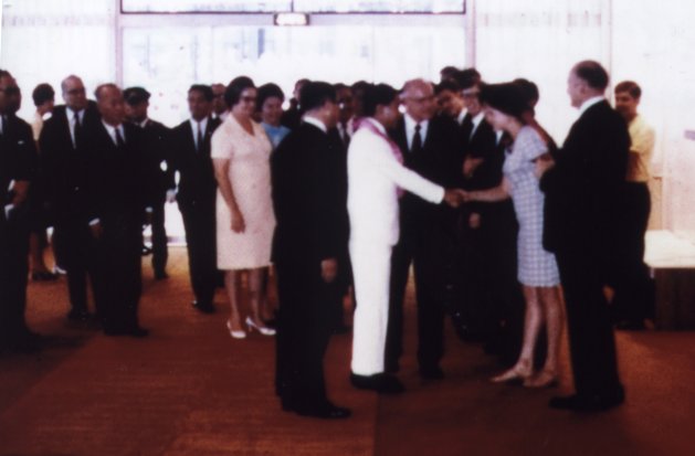 Crown Prince Akihito at the Mormon Pavilion