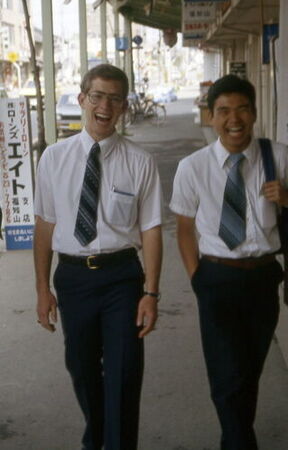 Elders Whipple and Tashiro enjoying yet another day of proselyting
Brad  Goodwin
30 May 2006