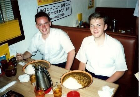 There is a lot of confidence there as Elders Ray and Carney pick up their spoons at CoCo Curry's Curry Challenge.  20 minutes and a lot of curry.  Summer 1989
Clarence Michael Ray
08 Oct 2007