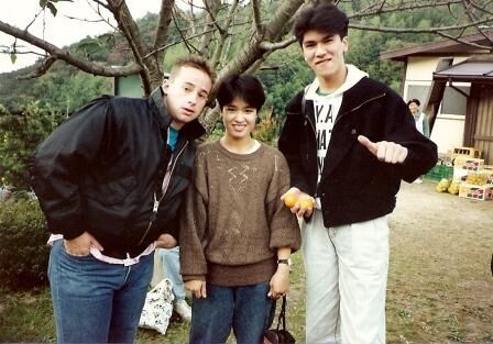 Here I pose with Takogawa Shimai (The coolest member in the Osaka Mission) and Koji at the Sakai Ward Mikangari.  Fall 1989.
Clarence Michael Ray
09 Oct 2007