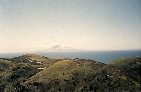 A view of the Island of Rishiri often called Rishiri-Fuji due to the likeness with Mt Fuji.
Spring 1987
Mark  Bore
06 Jan 2002