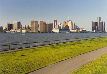 This picture of the Detroit Skyline was taken in 1990 after I left the mission field.  It was taken from the Canadian side of the Detroit River.
Daryl  Johnson
20 Feb 2012