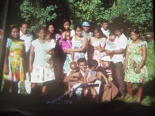 Baptisms during the 1st year of the Church on Pohnpei. Families attending included: Naped Elias Family; Perdon Samson Family; Rinster Joel Family; Jim Family and Elder Sapena Famunia
Chris  Harrison
28 Jul 2003