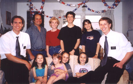 The Johnson Family and Elder Dominique Thompson of Bozeman 3rd Ward say goodbye to Elder Bryan McBride, July 2002.
Steve Johnson
10 Jan 2004