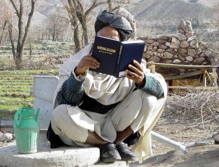 Local Afghanistan villager reading the Book of Mormon
Layne S. Pace
22 Apr 2005