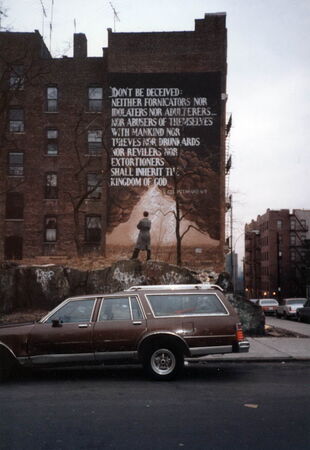 One of those well-done murals, located off Anderson Ave, NW of Yankee Stadium.
Bruce  Carlson
29 May 2008