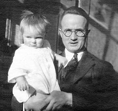 President Ivie with daughter Ruth in 1923
