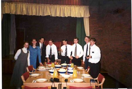 L to R: Sister Rasmussen, Sister Wagner, Elder Herber, Elder Grover, Elder Bangerter, Elder Malan, Elder Lystad, Elder Wersland
Benjamin Todd Grover
30 Oct 2005