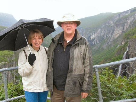 Bill & Ella Raventos (Ella Synnestvedt) visiting Vøringfoss in July 2007 on their 40th wedding anniversary trip to Norway.
William (Bill)  Raventos
04 Jan 2008