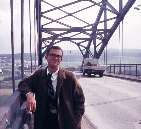 Elder Jess Ware posing on the Haugesund bridge in 1971.  The stench of Sardine processing was probably strong at the time.
Stephen Allan Wilhite
06 Nov 2008