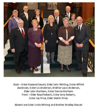 Former Norsk missionaries and their spouses from 1963-1966 serving in the Family History Mission in 2012
Boyd D. Roberts
20 Mar 2016