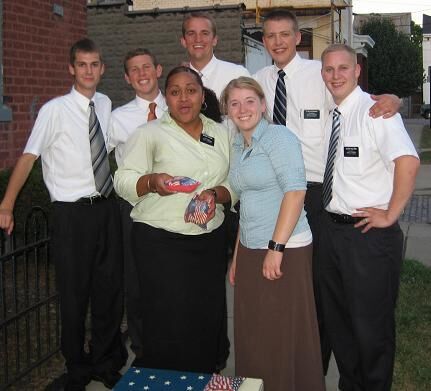 Elders Nelson, ??, Heitt, Bernard, Walters
Sister Uotone, Sister Clark
Rachel Pace
02 Sep 2008