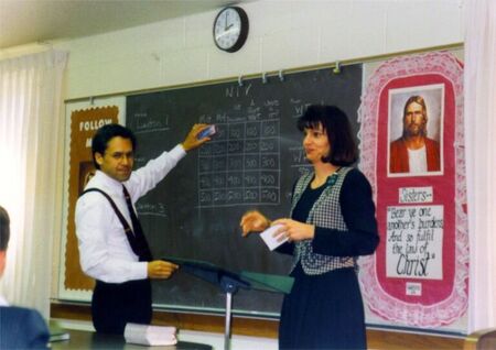 President and Sister Chai playing Missionary Jeopardy at a zone confrence
Rose Garrett
17 May 2008