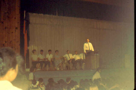 Scene of Elder Thomas Monson speaking in the auditorium of CCWS.  Nov. 1967
Tommie  Matthews
12 Feb 2003