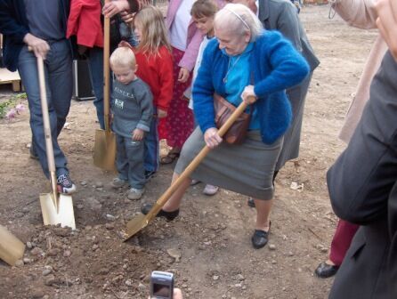 Here is a picture of Vera, at the ground breaking that I recieved form the missionaries there.  It is great to see she is doing well.
Chad  Padavic
02 Nov 2006