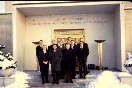 Our group came out together September 1963 - at Zollikofen Temple December 1964
Fred Eugene May
01 Sep 2012