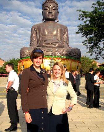 MTC companions Sister Whipple and Sister Stebar in front of the big Buddha statue that over looks the city.
Wendy Stebar stebarstudio@hotmail.com
20 Feb 2009