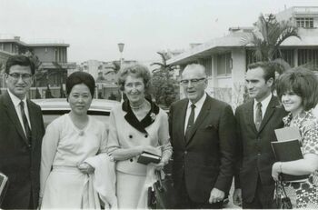 President and Sister Lee, President and Sister Jackson, Elder and Sister Komatsu following April 1971 Special Mission Conference
Michael Wayne Hardy
13 Jun 2004