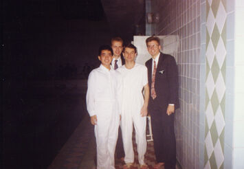 My first sunday in Kiev. From left to right- Elder Hiroaki Mizuno, Elder Petr Tichon, Sasha, and Elder Don Kilpatrick. This was a baptism in the Lesnoy branch.
Donald Gates Kilpatrick III
22 May 2006