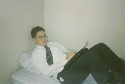 The only time Elder Flynn is not snoring while in bed, because he is AWAKE!  Orem/UVSC Area August 1997
Andrew K. Leukhardt
18 Nov 2002