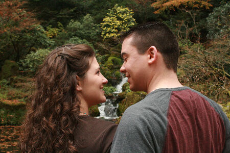 Melissa and I went to the Portland Japanese Garden on Saturday -- it was freezing! -- so her sister could take engagement photos for us. This is finalist #1.
Michael D Dozark
27 Nov 2007