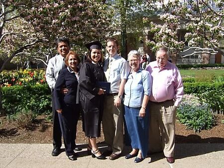 From left to right: My parents (Avila), me and my husband, my in-laws (Beus).
Sariah Sinai Beus
04 Feb 2008