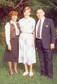 December - The Hoffmans always took a picture like this with their new missionaries, and they always sent a copy home to our parents.  Sister Hoffman commented that one mother wrote back very worried that she had sent her son to the jungle!
Erin Elizabeth Howarth
09 Nov 2001