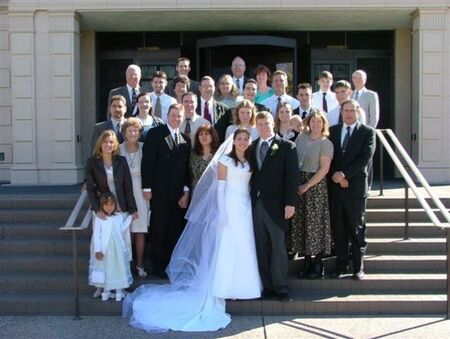 In 2004 mu baby got married in the Mesa Arizona Temple my daughter the Bride my wife and me to her right side with my daughter Vanessa and my grand daughter Sofia to our right....
Stanley Andrew Shellenberger
29 Nov 2005