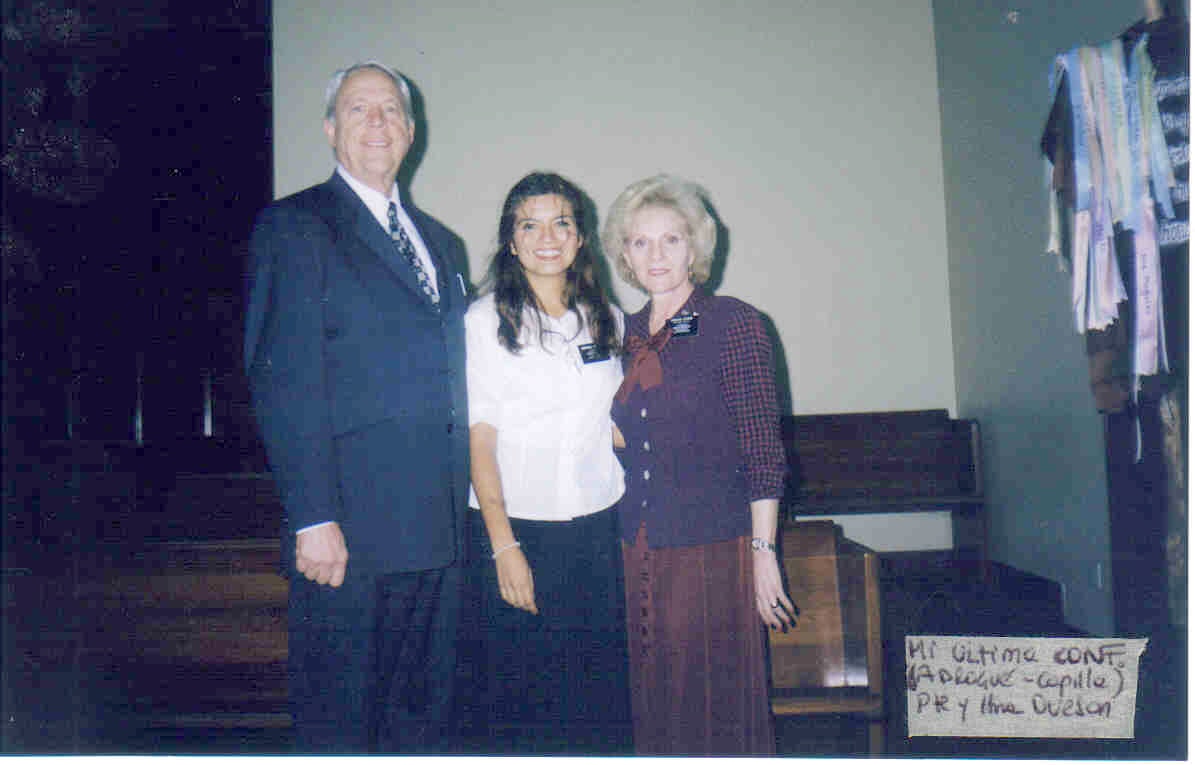 junto a mi queridisimo Pte. Oveson y su esposa Hna Dixie
Ilse  Alvarez
09 Feb 2006