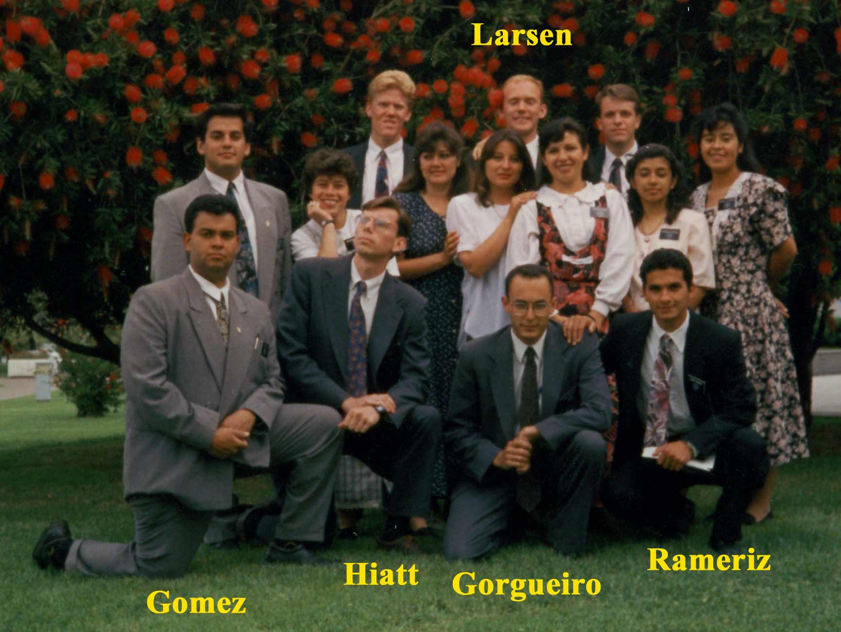 This is a picture taken when I took my district to the temple on a P-Day.  I believe I was in Altos De Merlo at the time.  I am sorry that I cannot remember everyone's names
Nathan W Hiatt
17 Mar 2006