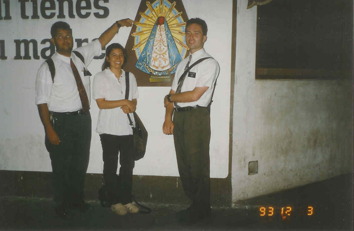 Gomez and Browning Taking a Picture with Andrea who was a new Convert.
Benjamin L Gomez
20 May 2006